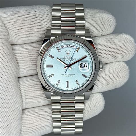 mens baguette rolex watch|Rolex day date 40 228236.